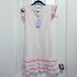 Sail to Sable Neon Clip Dot Dress Medium NWT 
Retail $218